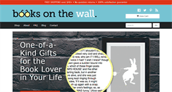 Desktop Screenshot of booksonthewall.com