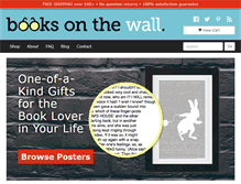 Tablet Screenshot of booksonthewall.com